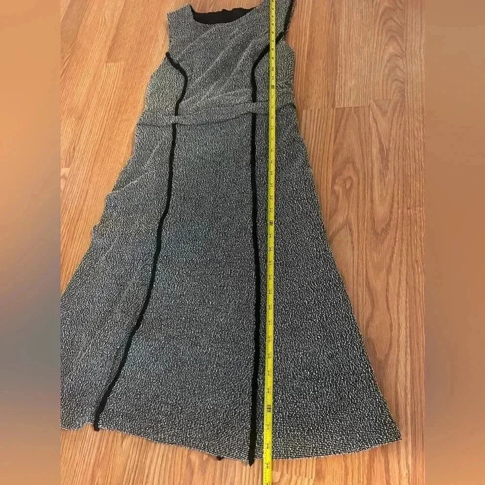NWT Banana Republic Gray & Black Convertible Jacquard Dress Size 2P - Picture 12 of 16